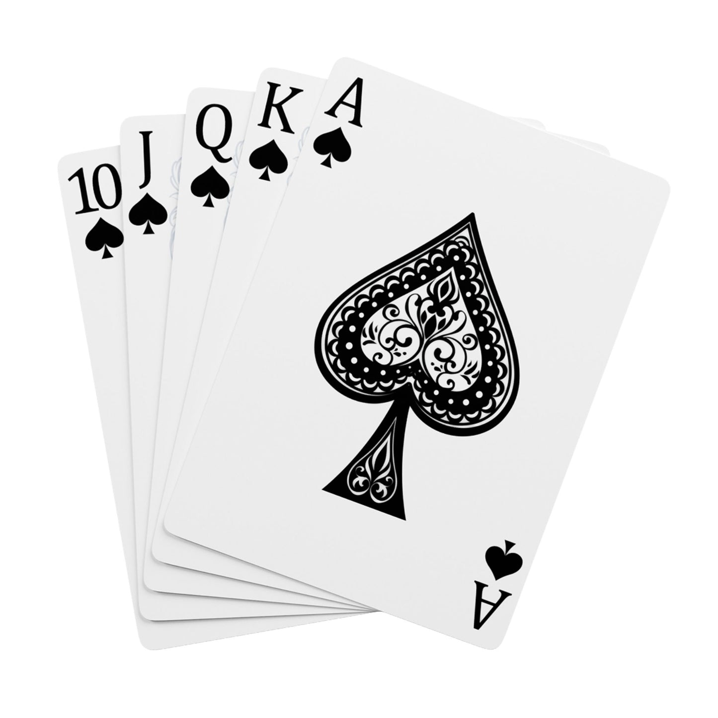 Stylish Poker Playing Cards Set - Floral & Ace Design