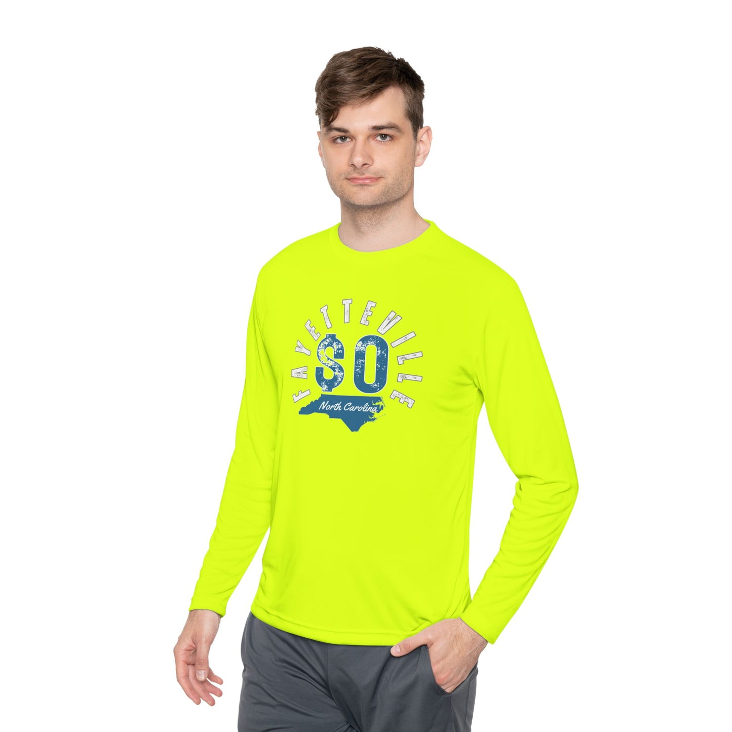 Fayetteville NC Long Sleeve Tee - Unisex Lightweight Graphic Shirt