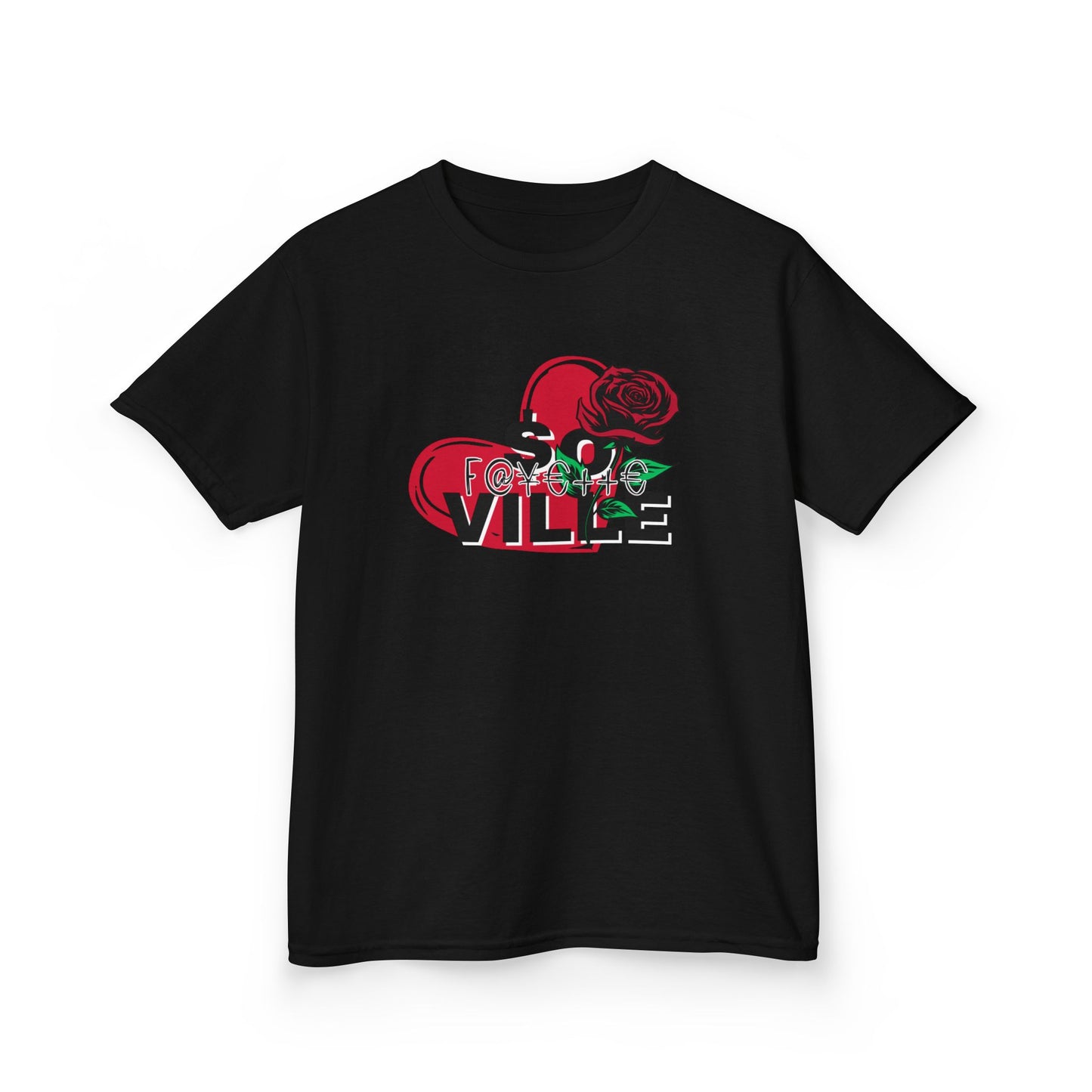 Adorable Kids Heart & Rose Tee - Perfect for Birthdays and Celebrations