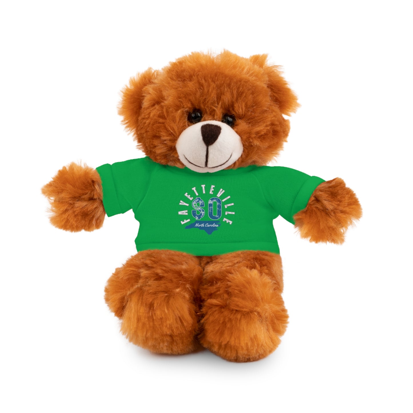 $o Fayetteville Personalized Stuffed Bear with T-Shirt – Perfect Gift for Kids and Celebrations