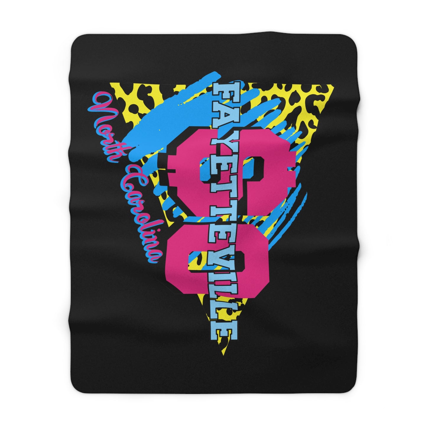 $o Fayetteville Neon Sherpa Fleece Blanket - Cozy & Stylish Home Decor
