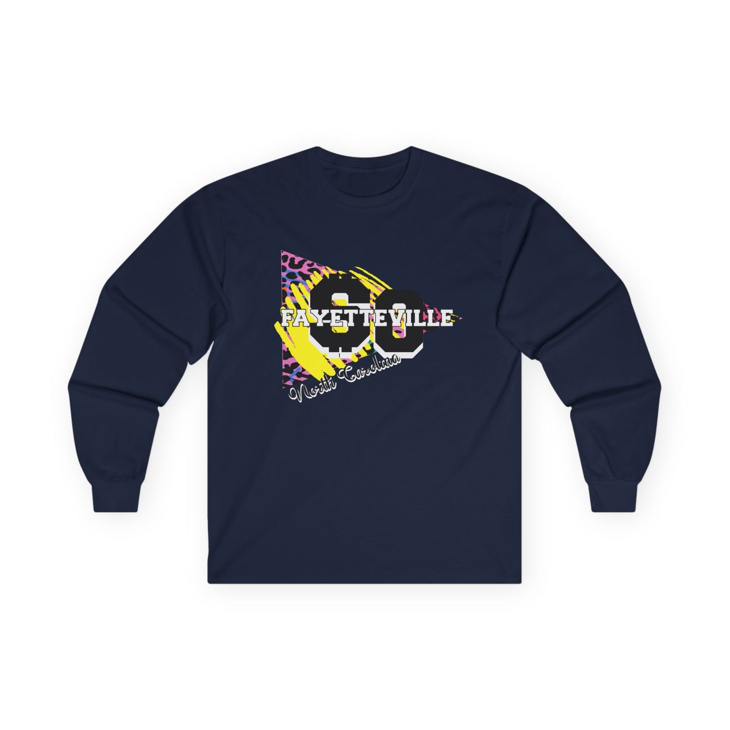 $o Fayetteville retro Graphic Long Sleeve Tee – Unisex Cotton Shirt for Everyday Style