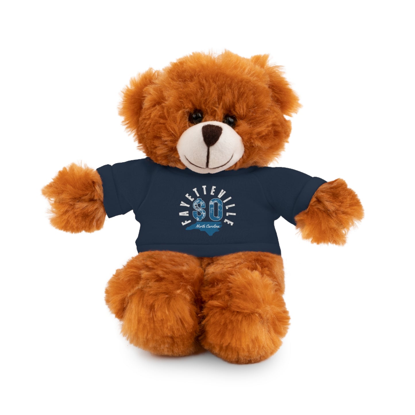 $o Fayetteville Personalized Stuffed Bear with T-Shirt – Perfect Gift for Kids and Celebrations