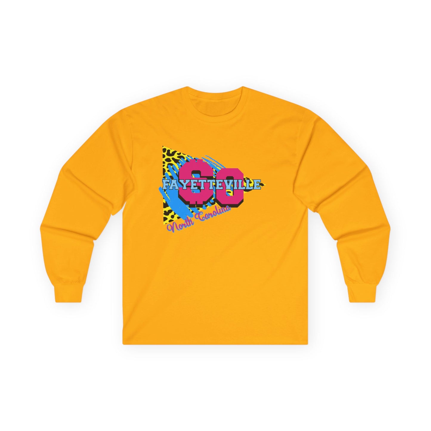 $o Fayetteville Retro Long Sleeve Tee - Unisex Ultra Cotton Casual Shirt