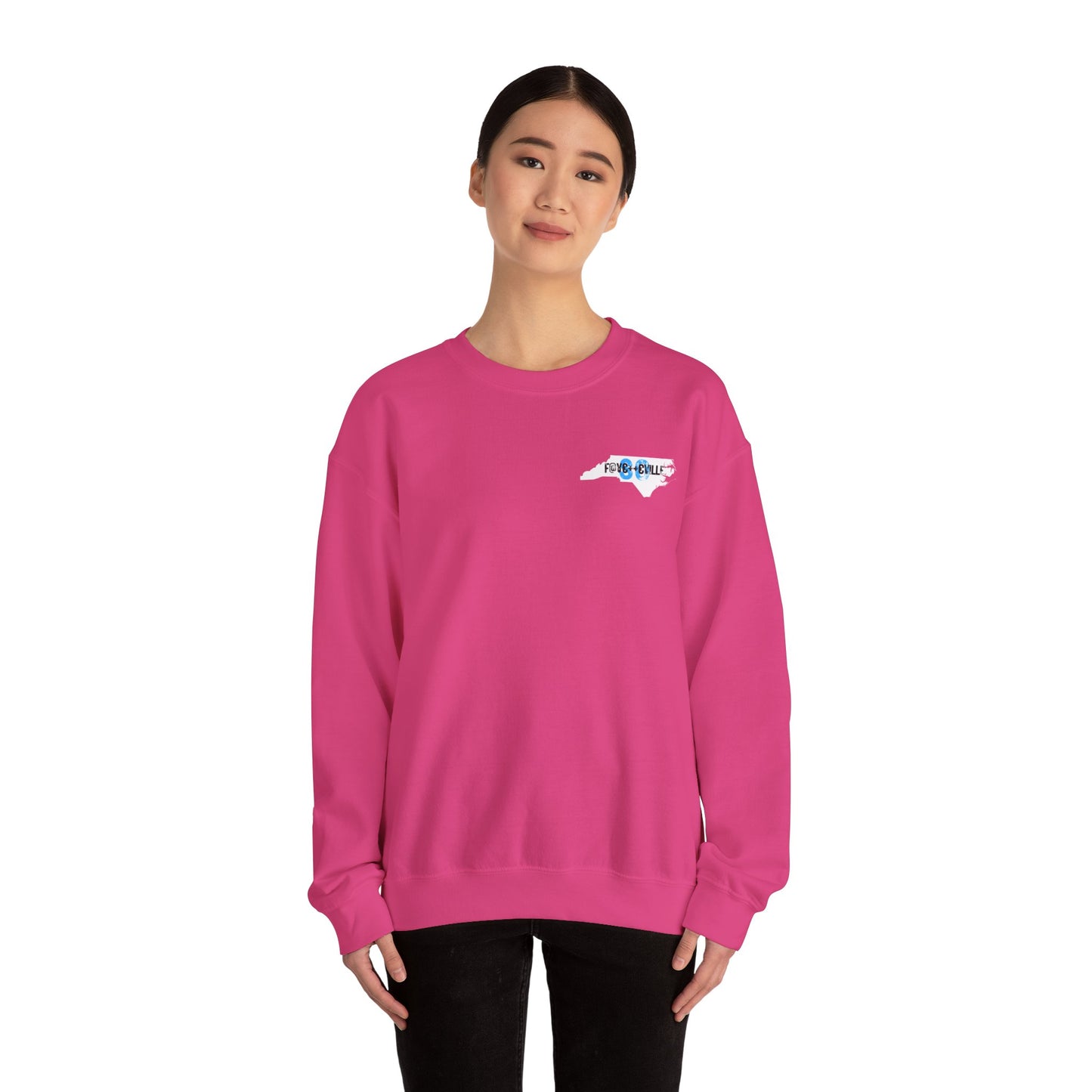 Fayetteville NC Unisex Crewneck Sweatshirt - Unique State Pride Design