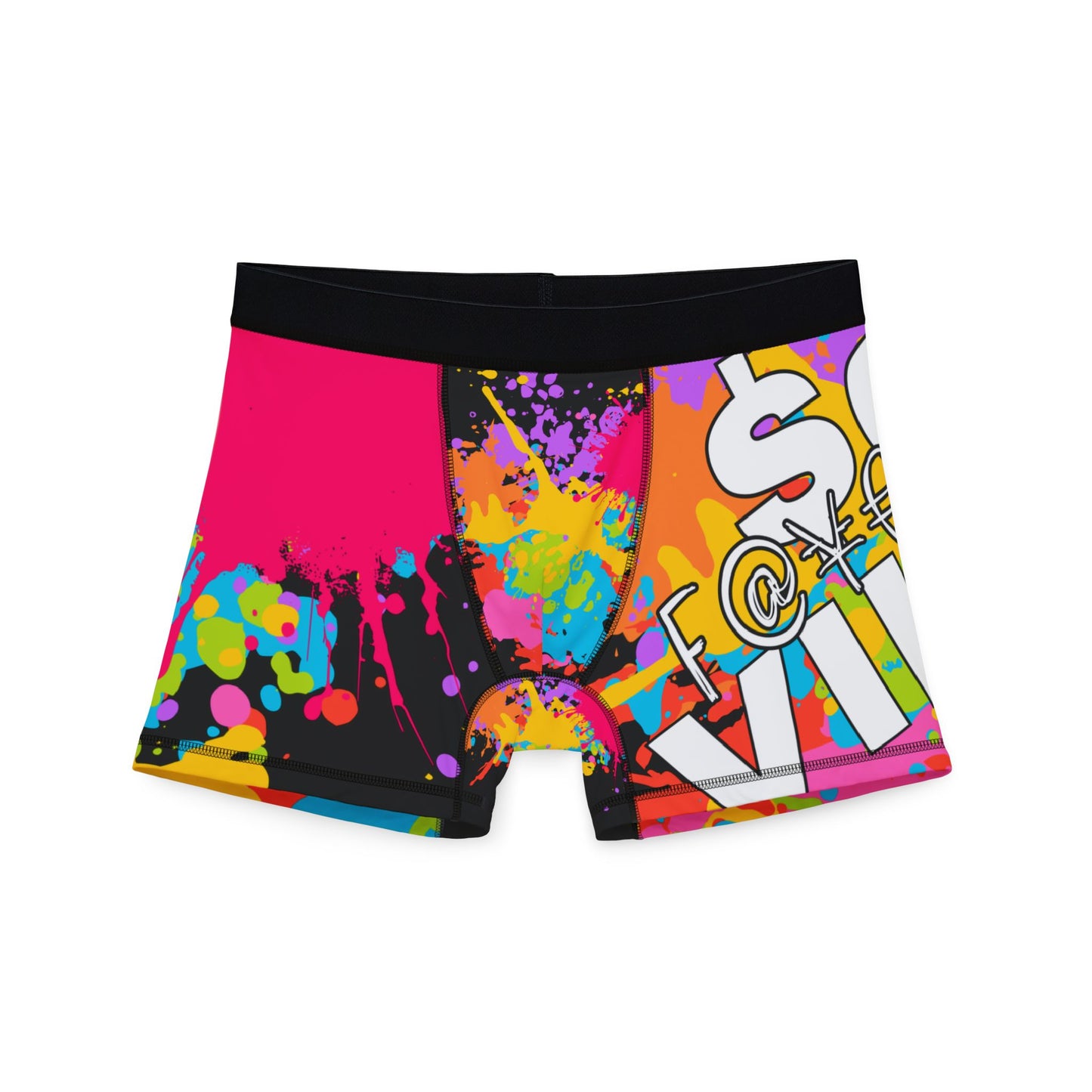 $o F@yetteVILLE Vibrant Graphic Men's Boxers - Colorful Art Design