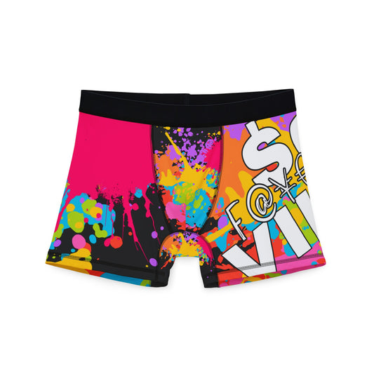 $o F@yetteVILLE Vibrant Graphic Men's Boxers - Colorful Art Design