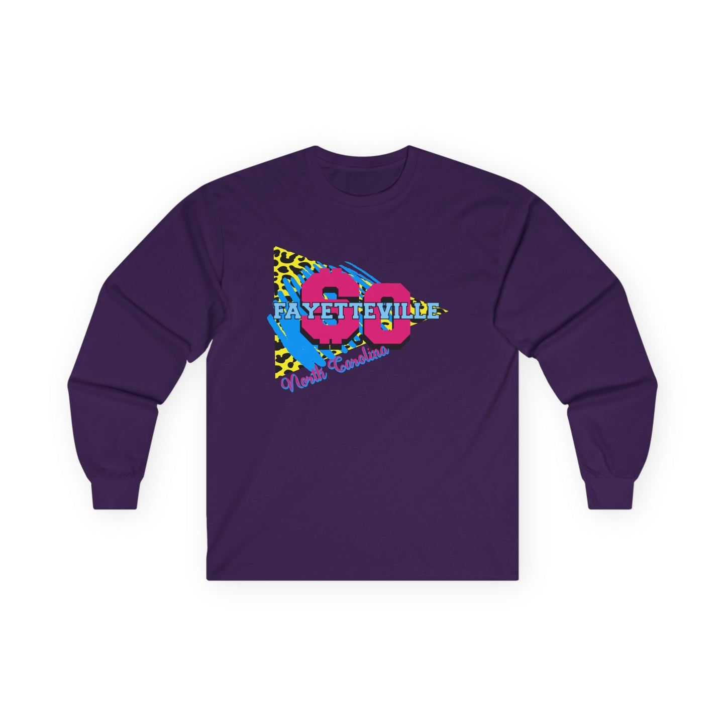 $o Fayetteville Retro Long Sleeve Tee - Unisex Ultra Cotton Casual Shirt
