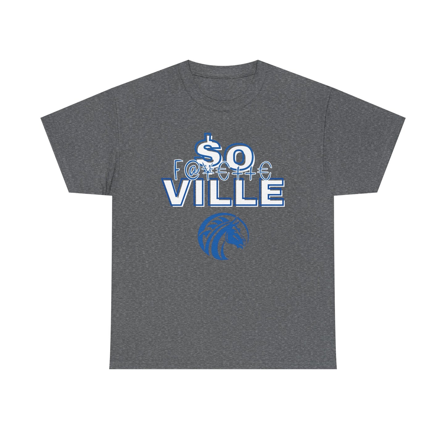 Rep Your School (Broncos) Graphic Tee - So Ville Design for Everyday Wear