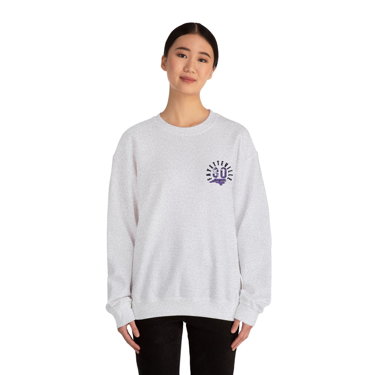 $o F@yetteVILLE Gratitude Crewneck Sweatshirt for Comfort and Style
