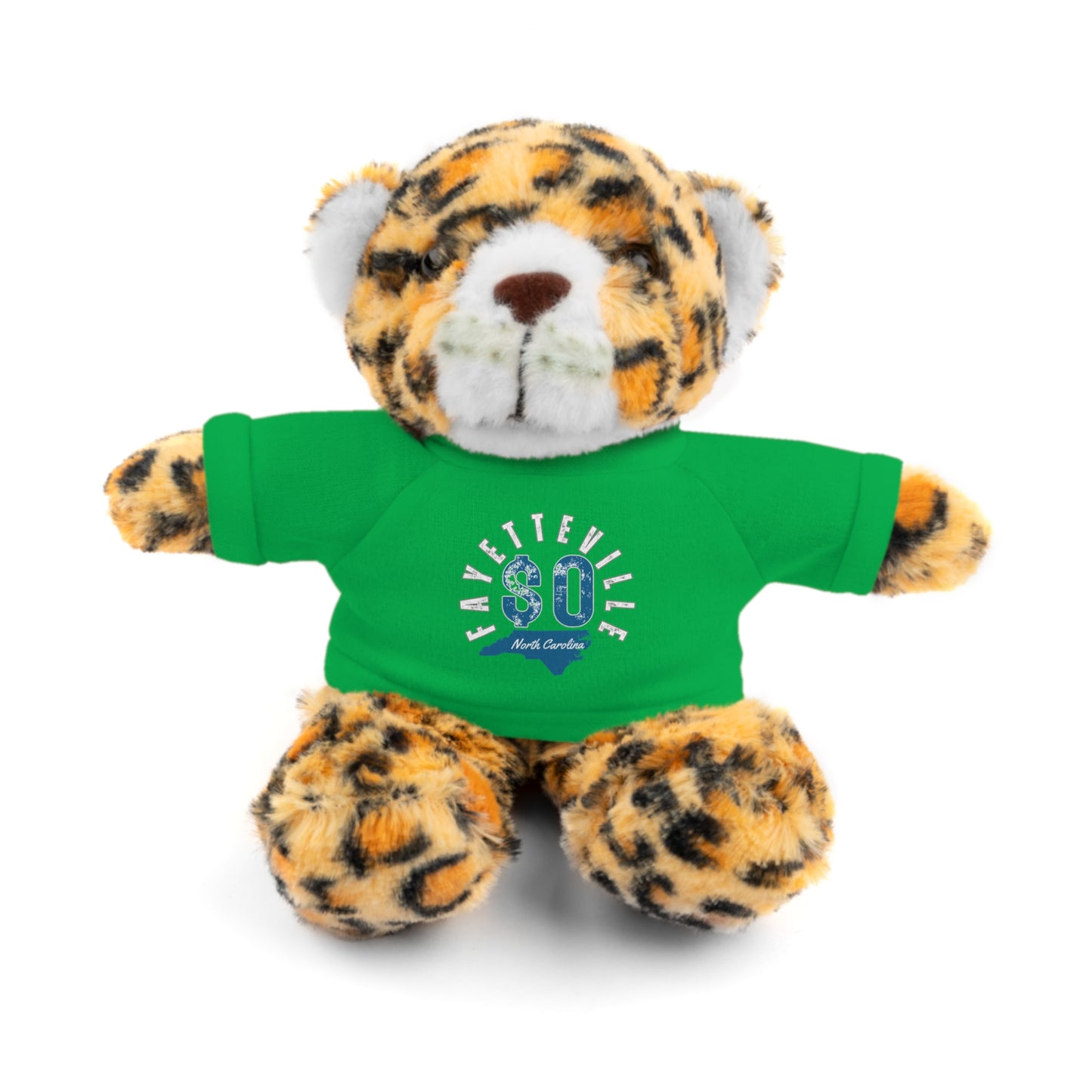 $o Fayetteville Personalized Stuffed Bear with T-Shirt – Perfect Gift for Kids and Celebrations