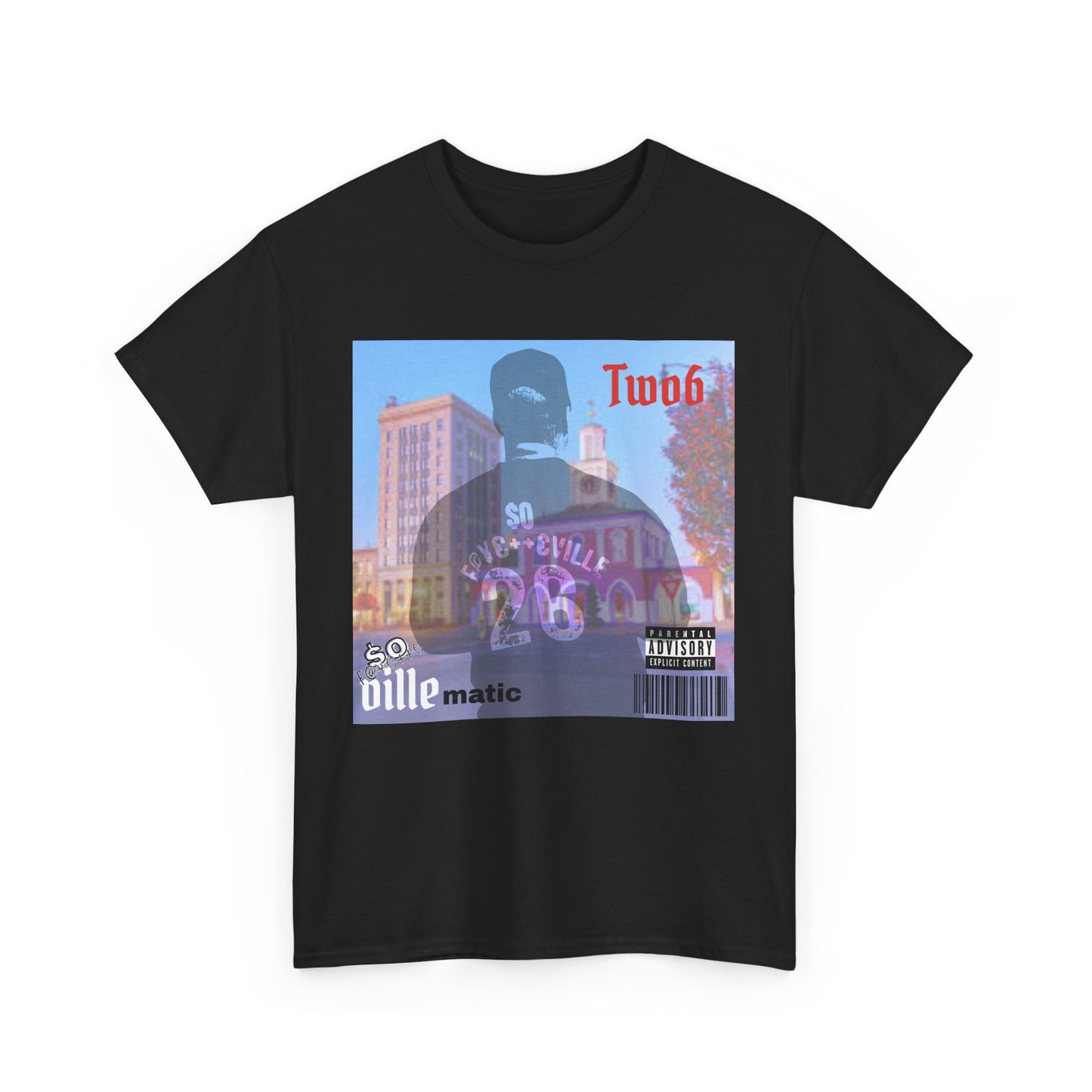 $o VILLEmatic Vintage-Inspired Unisex Heavy Cotton Tee with Graphic Print