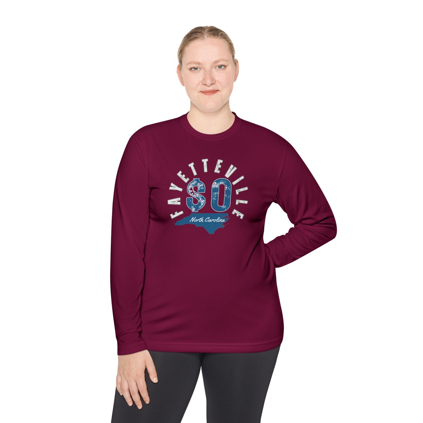Fayetteville NC Long Sleeve Tee - Unisex Lightweight Graphic Shirt