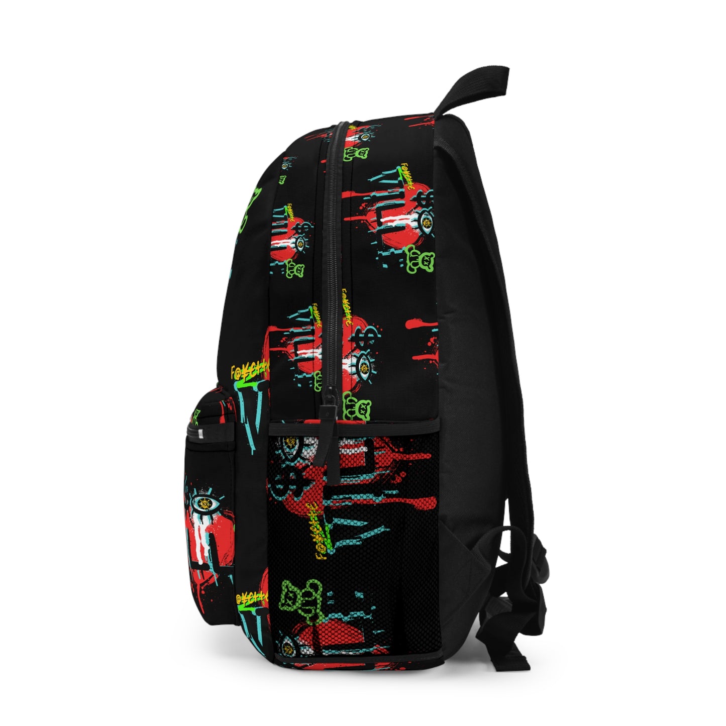 Edgy Street Art Backpack - Bold Graffiti Design for Urban Adventurers