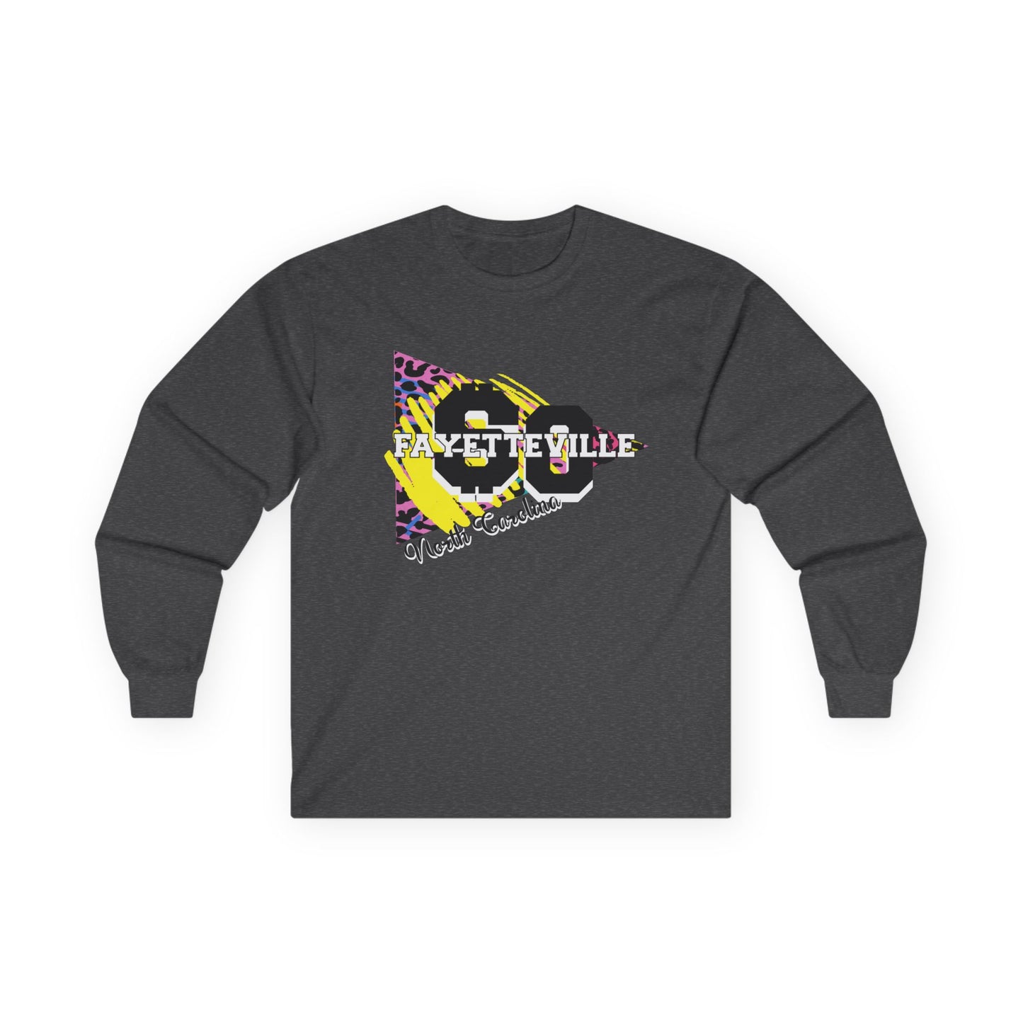 $o Fayetteville retro Graphic Long Sleeve Tee – Unisex Cotton Shirt for Everyday Style