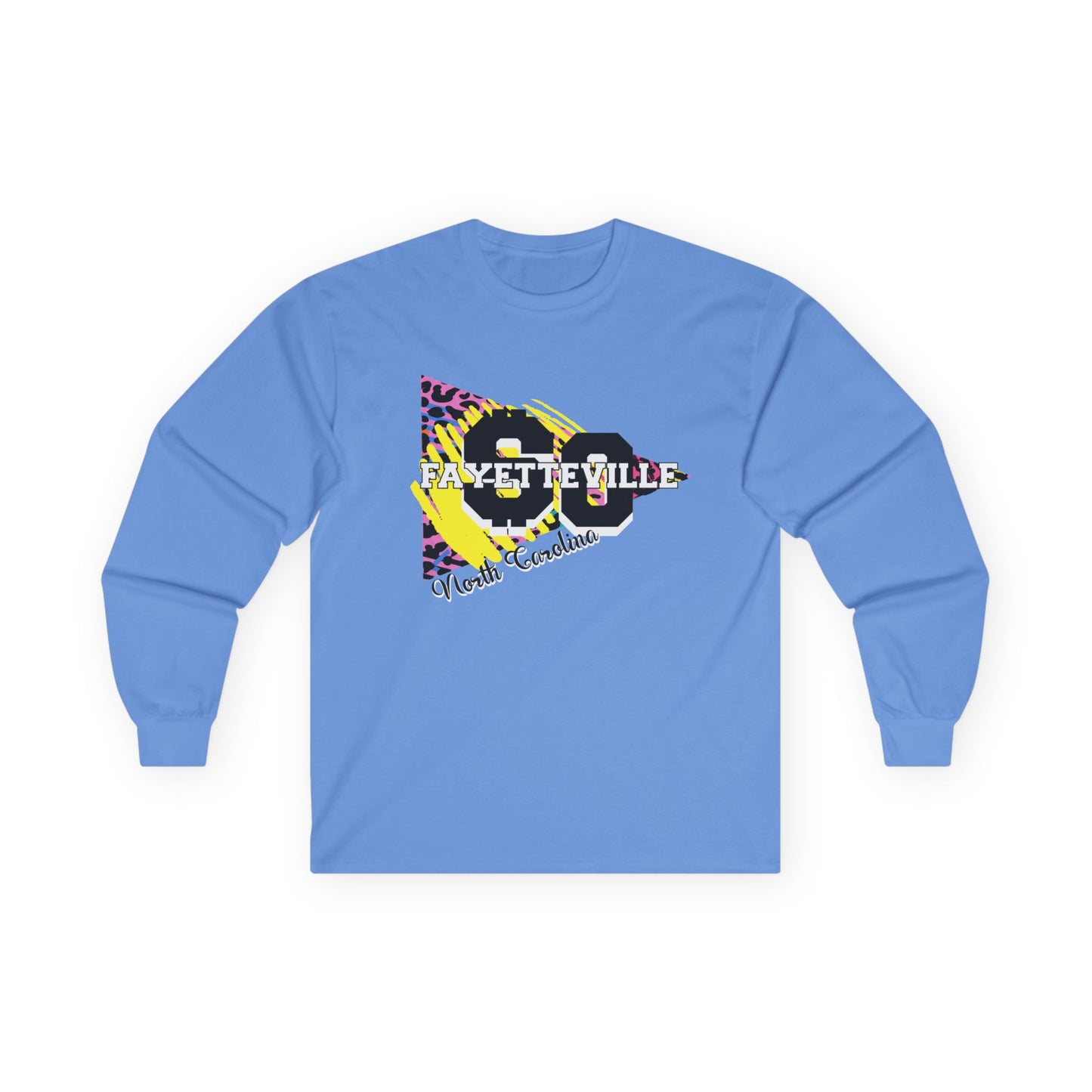 $o Fayetteville retro Graphic Long Sleeve Tee – Unisex Cotton Shirt for Everyday Style