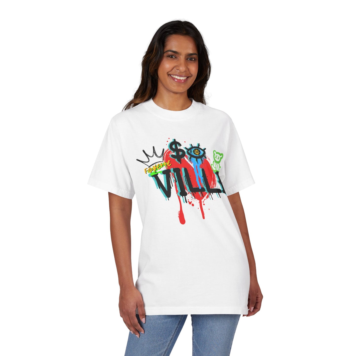 $o F@yetteVILLE Vibrant Art-Inspired Unisex T-Shirt - 'Forgive Ville' Design