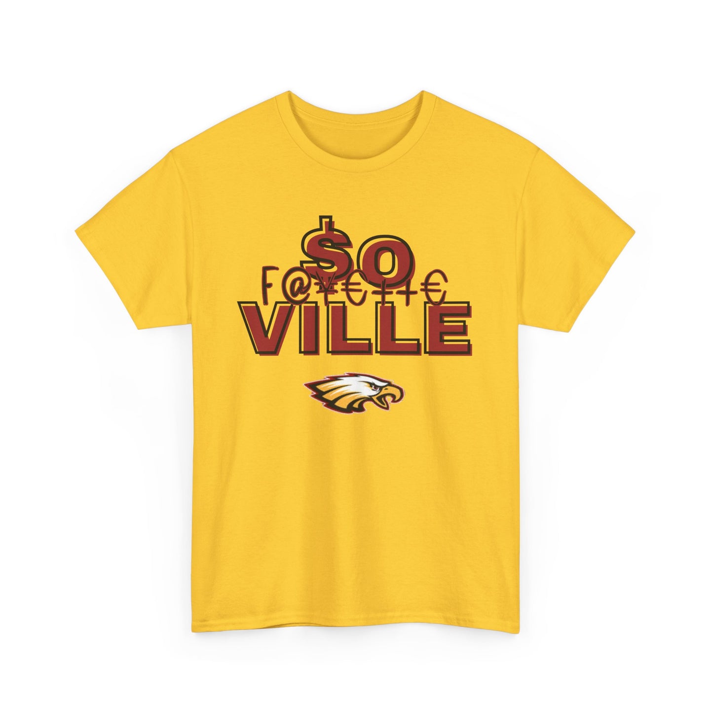 Rep Your School (Eagles) Unisex Heavy Cotton Tee with '$O VILLE' Design