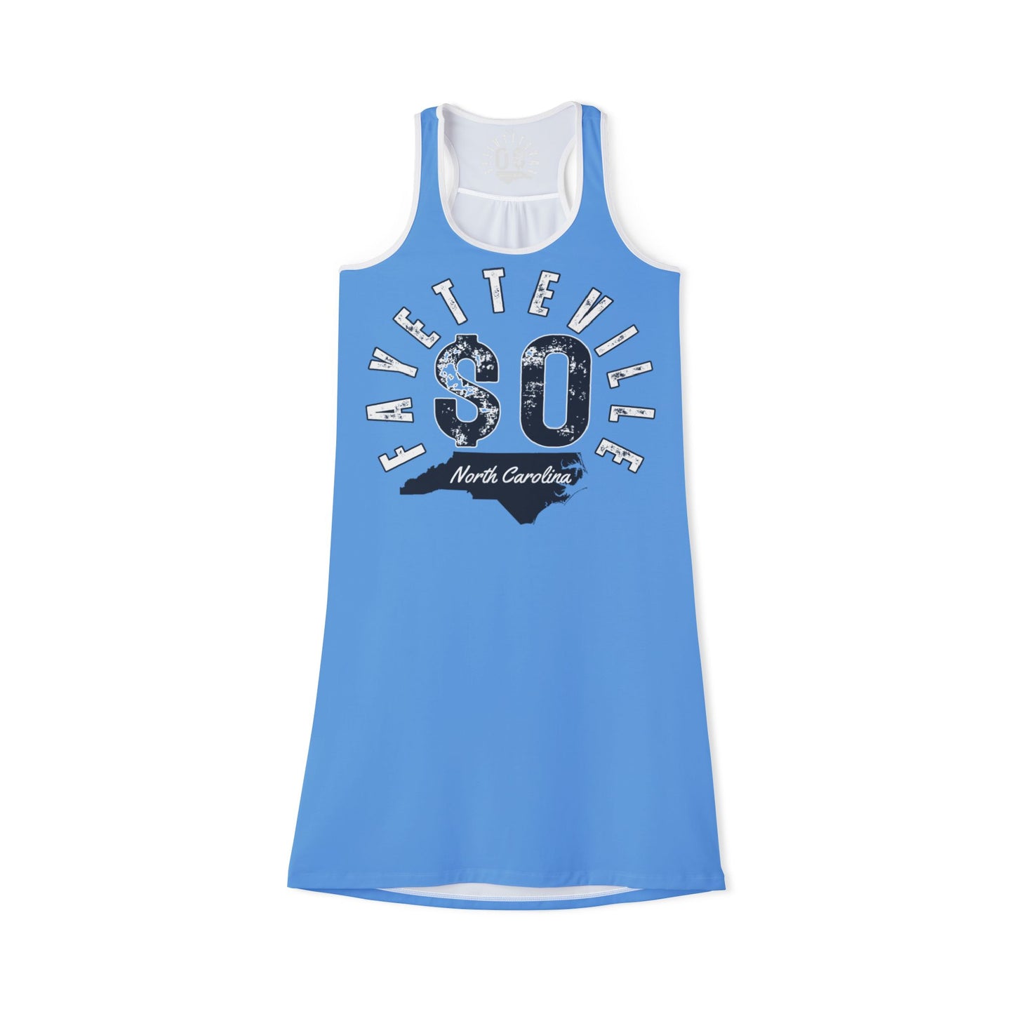 $o Fayetteville SO Blue Women's Racerback Dress - Casual Summer Style