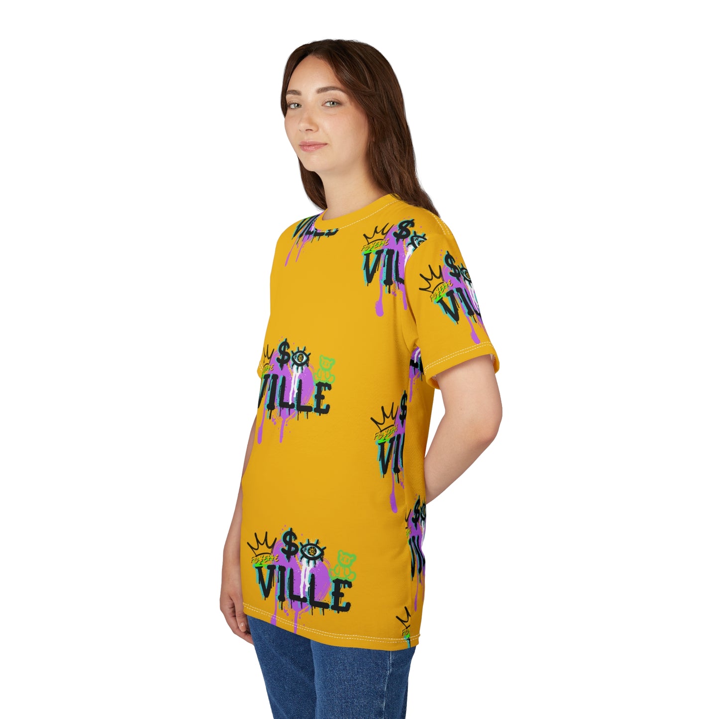 $o Fayetteville Urban Graffiti Unisex Tee - Bold Pop Art Design