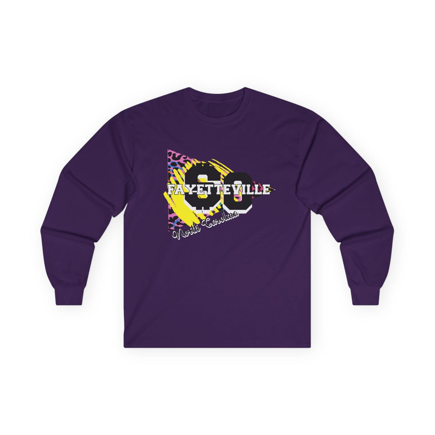 $o Fayetteville retro Graphic Long Sleeve Tee – Unisex Cotton Shirt for Everyday Style