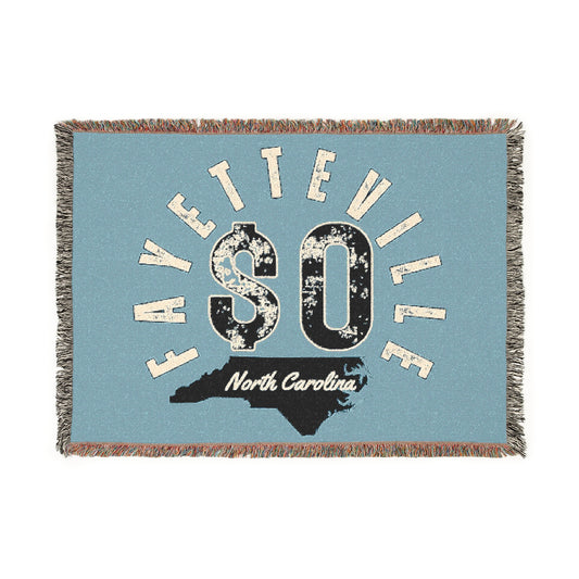 $o Fayetteville North Carolina Woven Blanket - Cozy Home Decor for North Carolinians