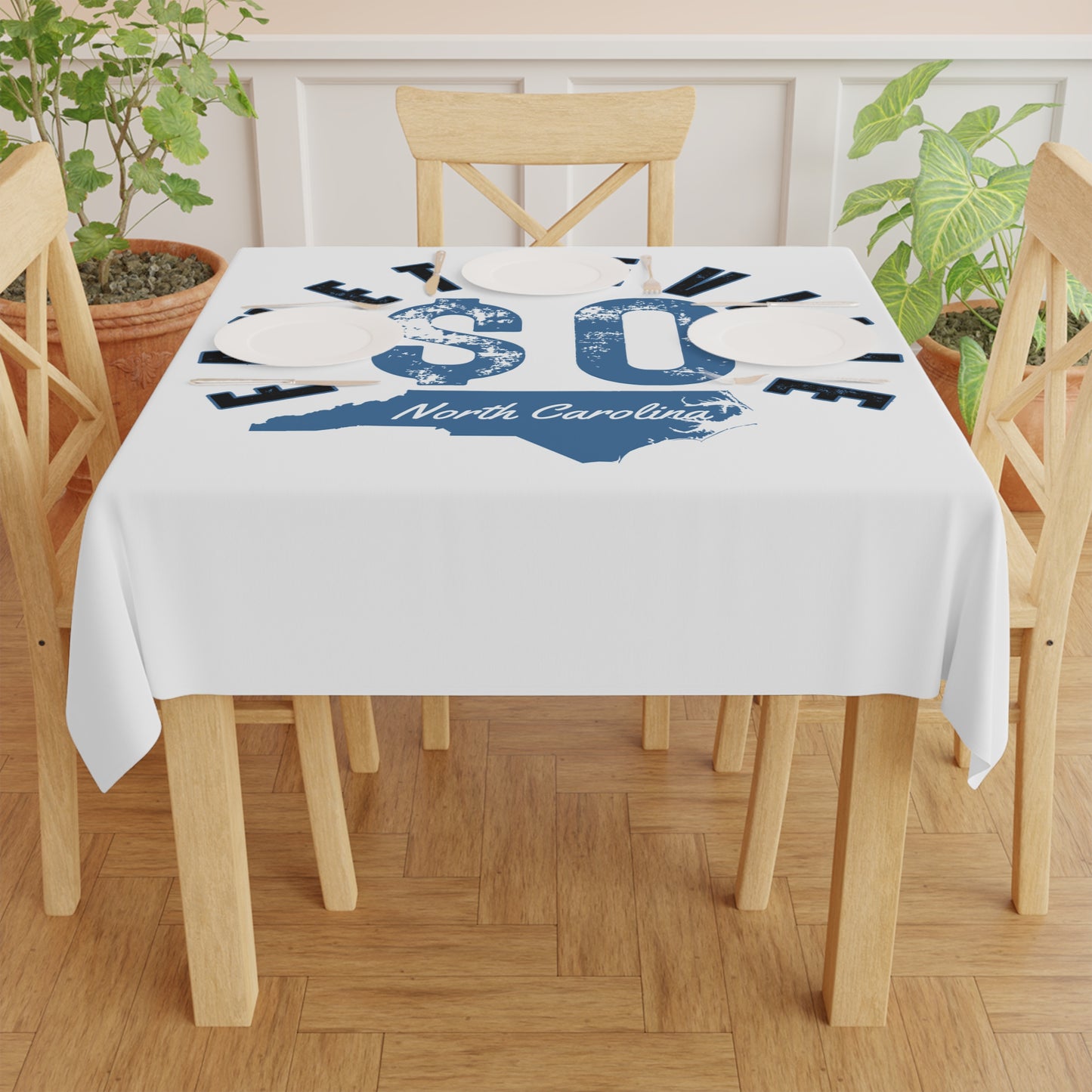 $o Fayetteville Tablecloth - Vintage North Carolina Design for Home Gatherings