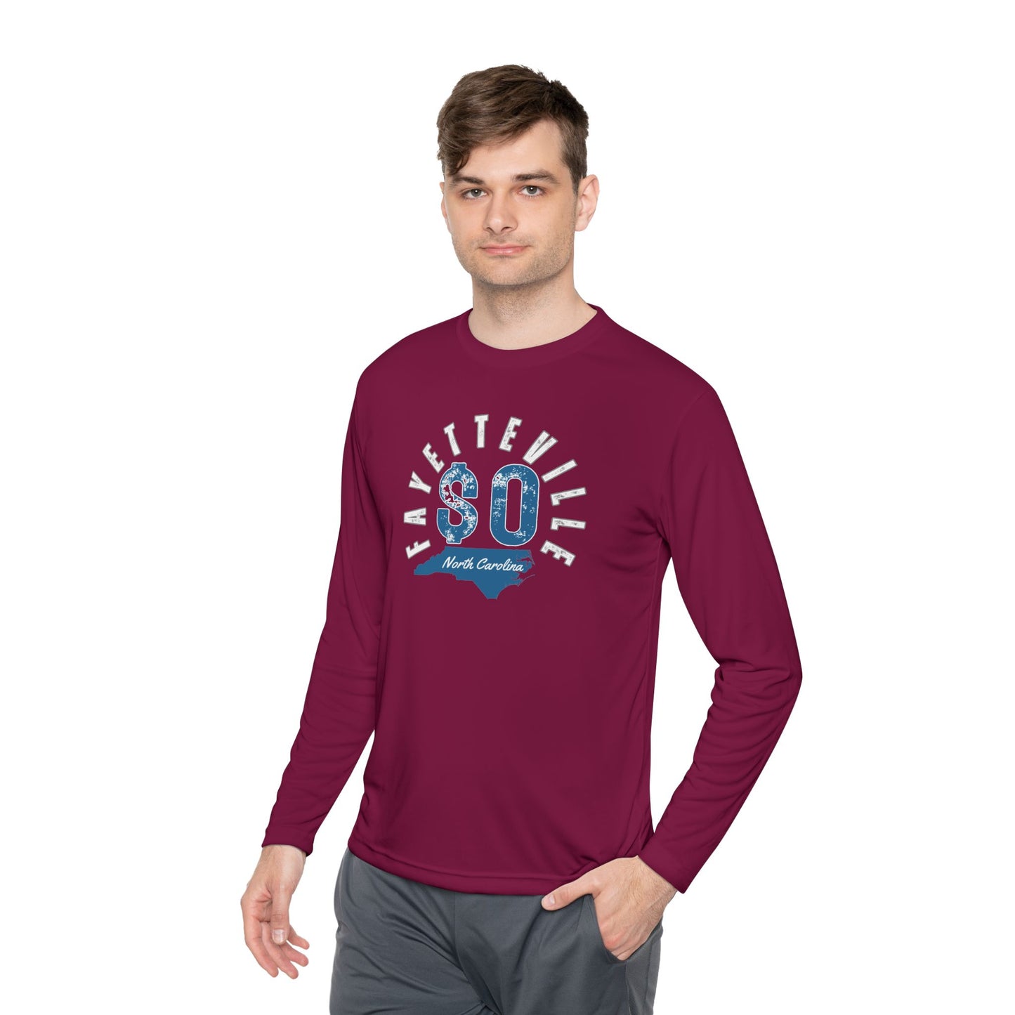 Fayetteville NC Long Sleeve Tee - Unisex Lightweight Graphic Shirt