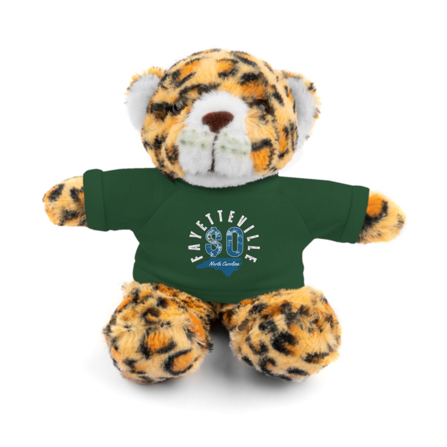 $o Fayetteville Personalized Stuffed Bear with T-Shirt – Perfect Gift for Kids and Celebrations