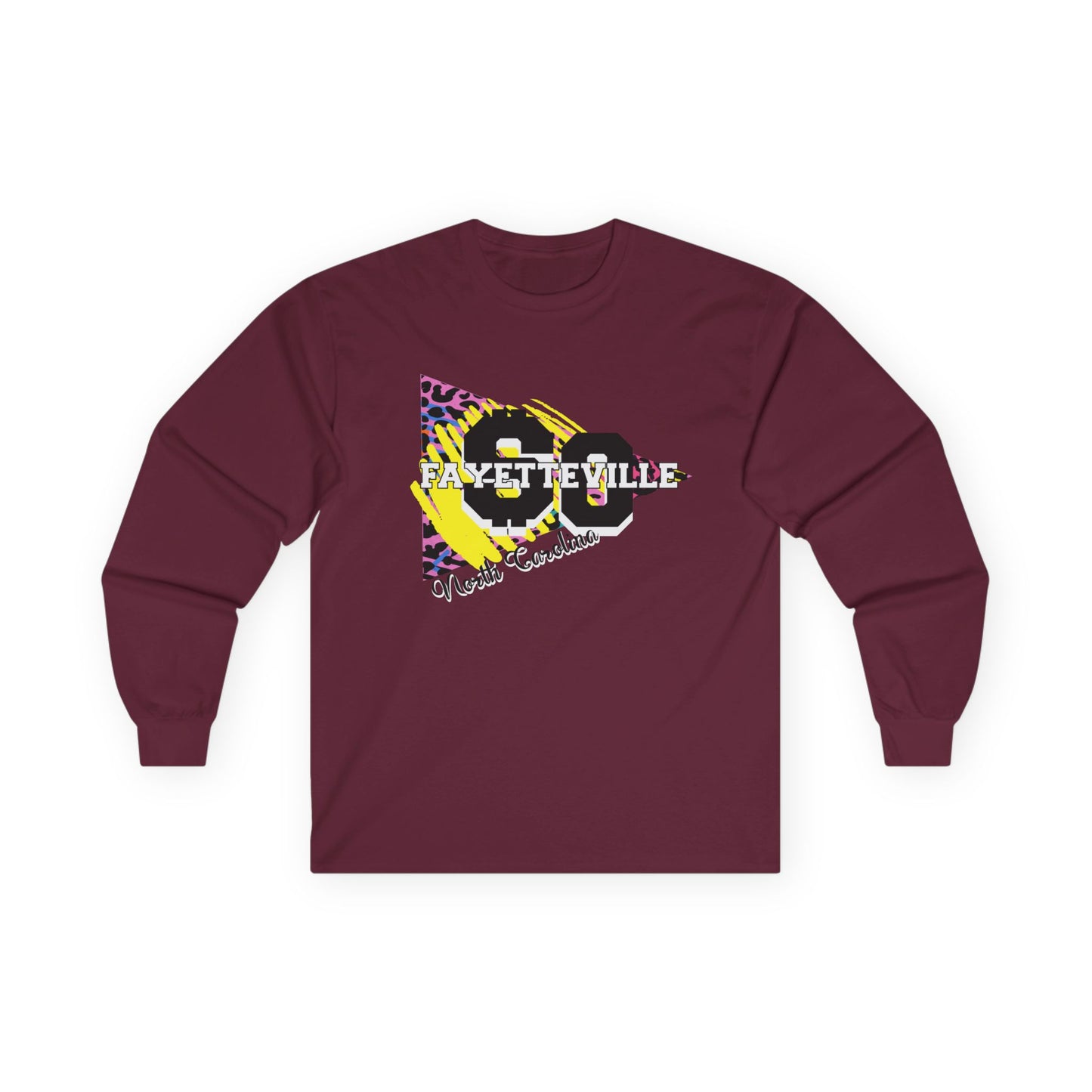 $o Fayetteville retro Graphic Long Sleeve Tee – Unisex Cotton Shirt for Everyday Style