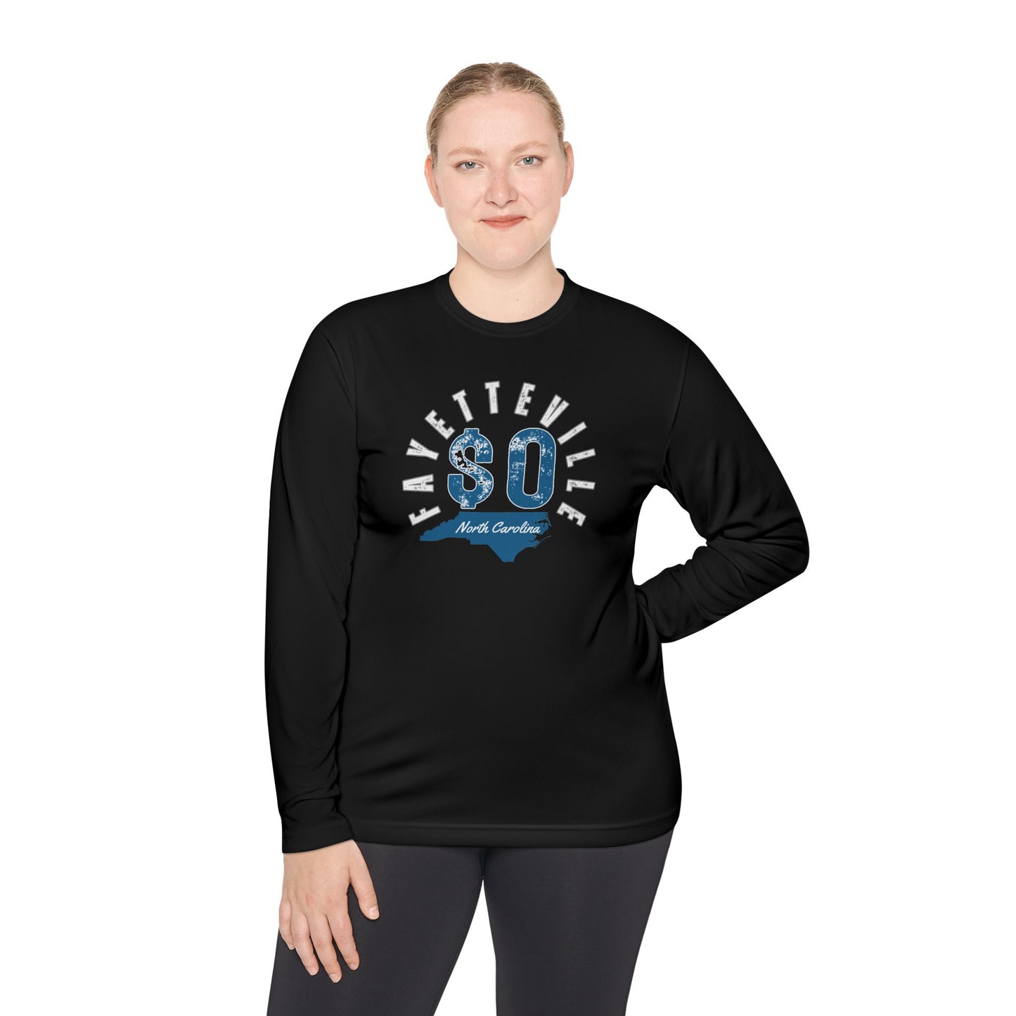 Fayetteville NC Long Sleeve Tee - Unisex Lightweight Graphic Shirt