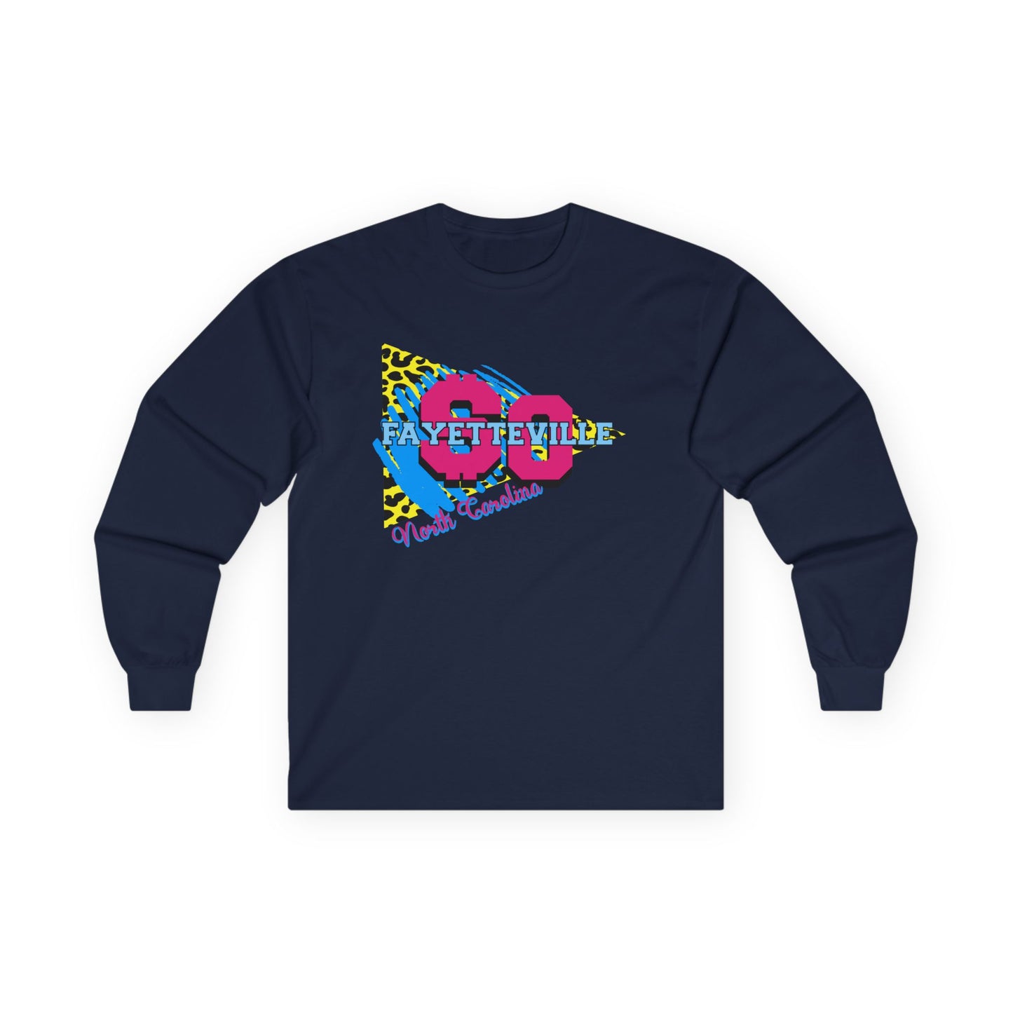 $o Fayetteville Retro Long Sleeve Tee - Unisex Ultra Cotton Casual Shirt