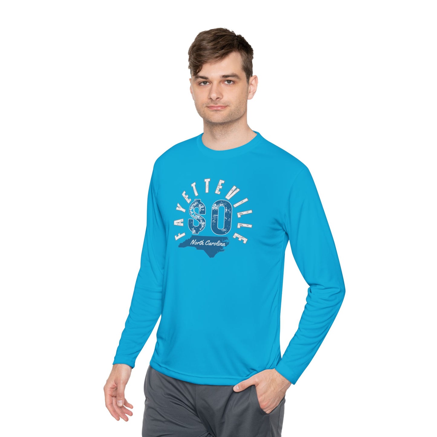 Fayetteville NC Long Sleeve Tee - Unisex Lightweight Graphic Shirt