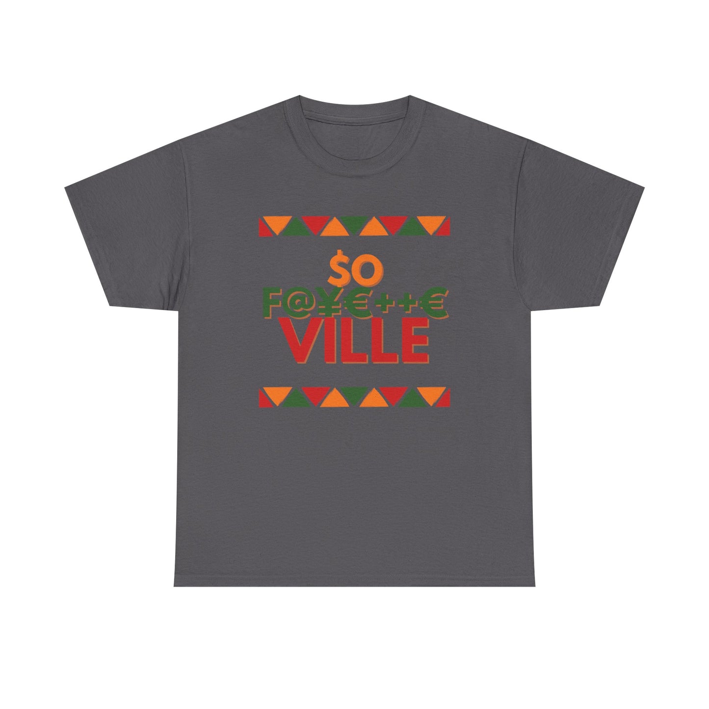 Pan African Unisex Heavy Cotton Tee - So F@yette Ville Graphic T-Shirt