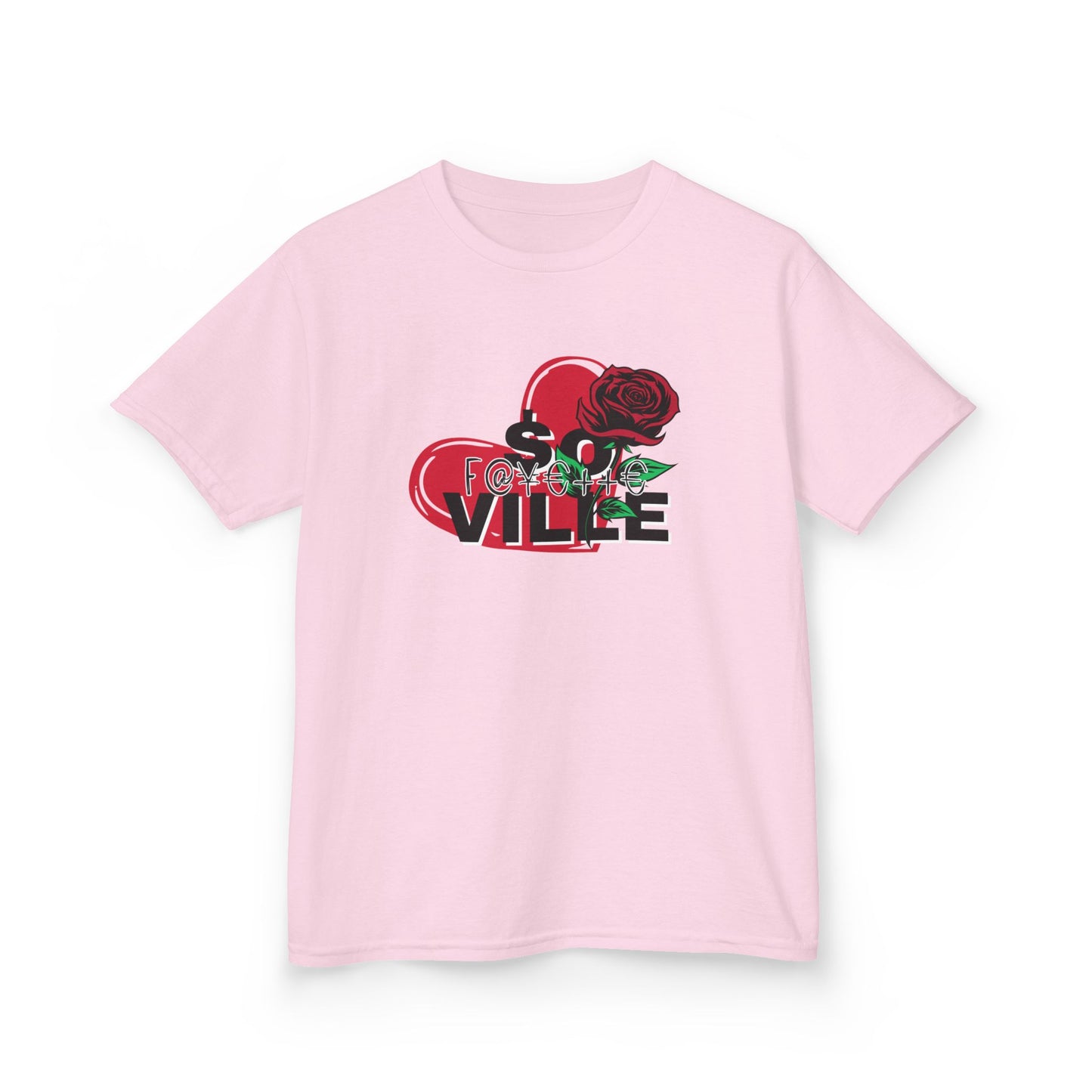 Adorable Kids Heart & Rose Tee - Perfect for Birthdays and Celebrations