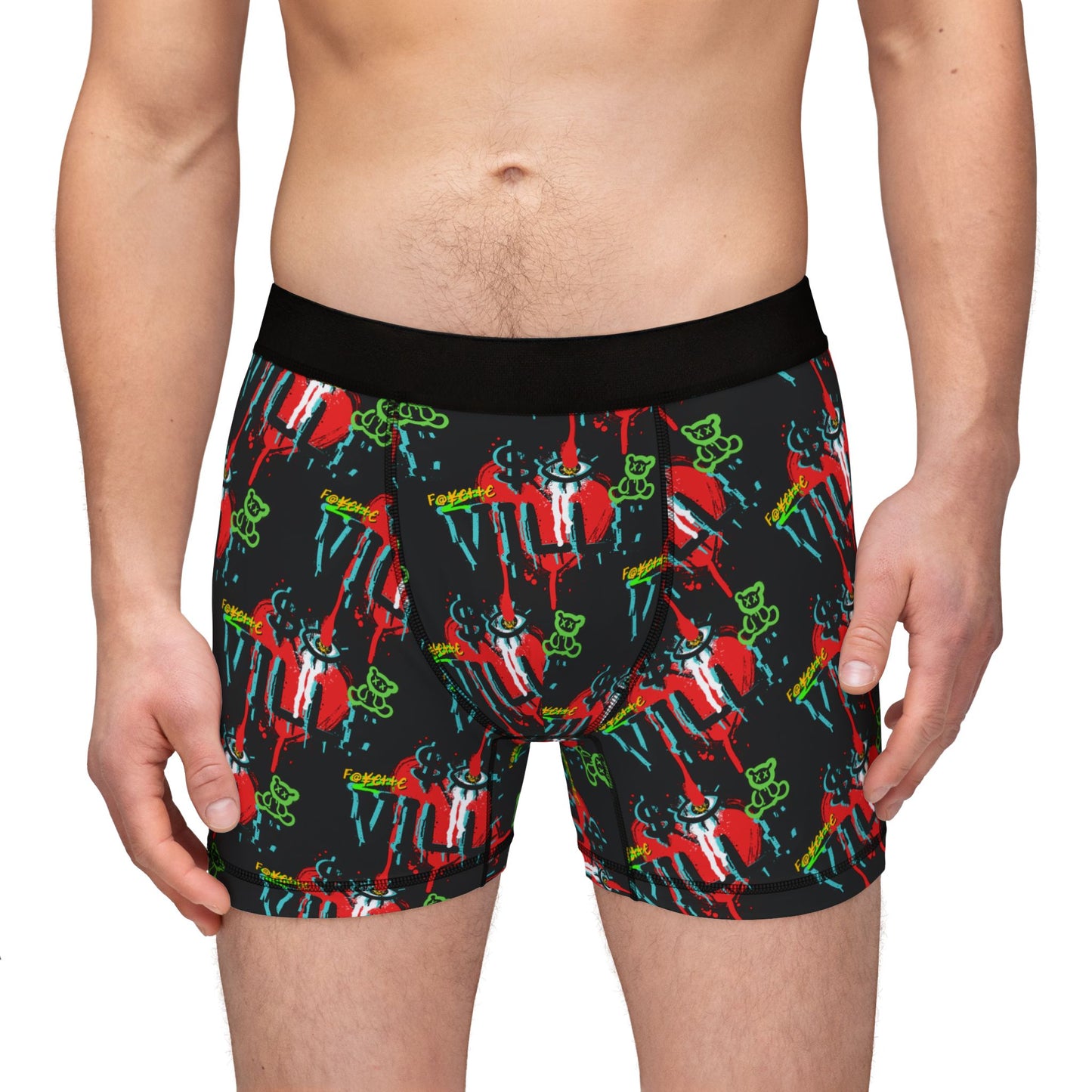 $o F@yetteVILLE Vibrant Men's Boxers with Funky Graphic Design | Fun Underwear for Everyday Comfort