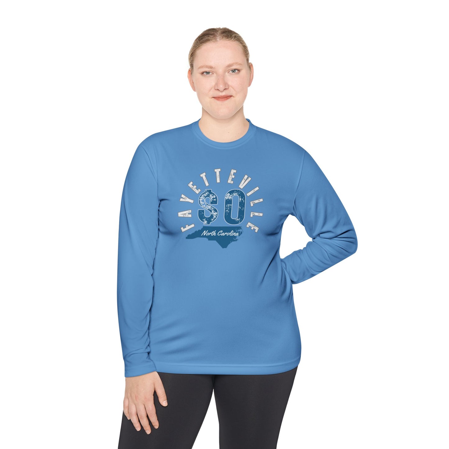 Fayetteville NC Long Sleeve Tee - Unisex Lightweight Graphic Shirt
