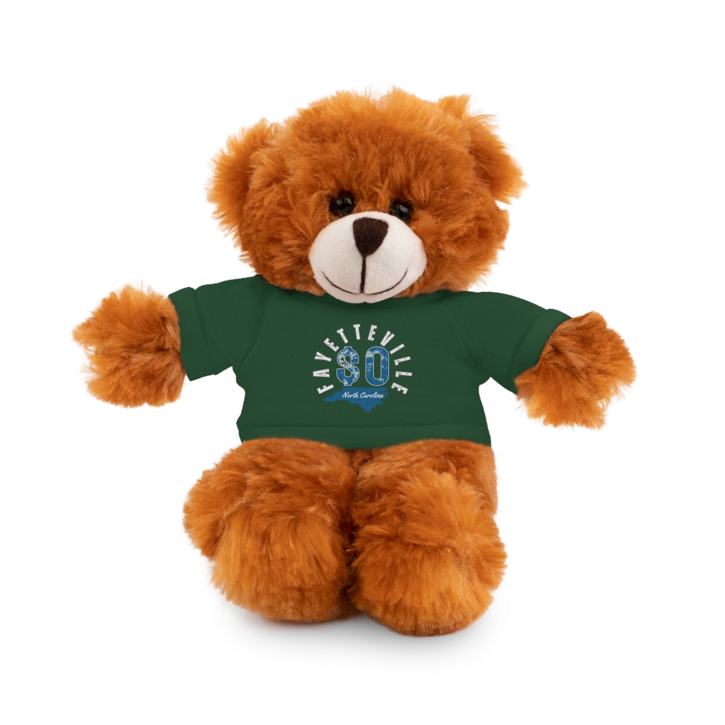 $o Fayetteville Personalized Stuffed Bear with T-Shirt – Perfect Gift for Kids and Celebrations