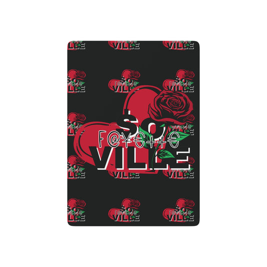 Stylish Poker Playing Cards Set - Floral & Ace Design