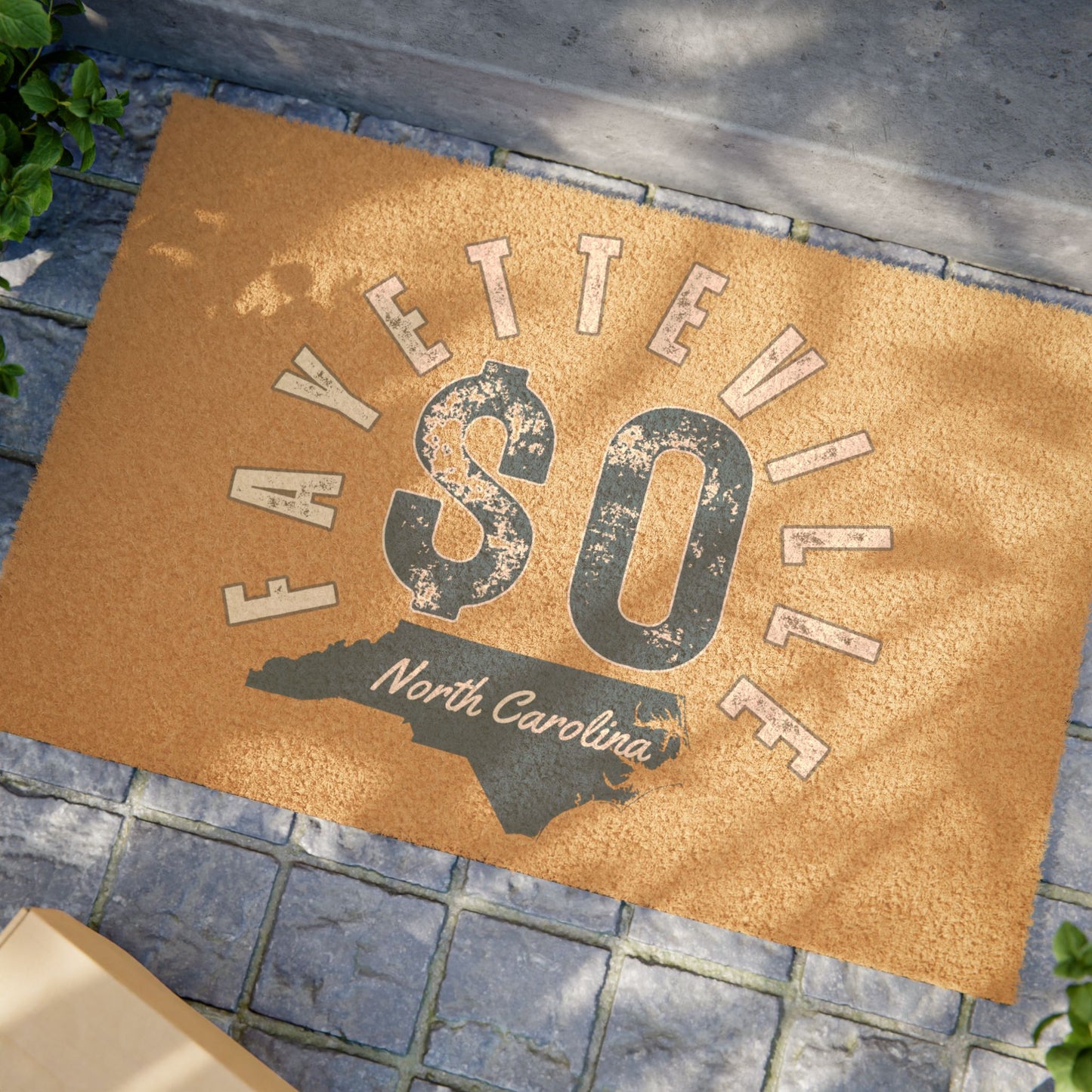 Fayetteville $0 Doormat - Welcome Home Rug with North Carolina State Design