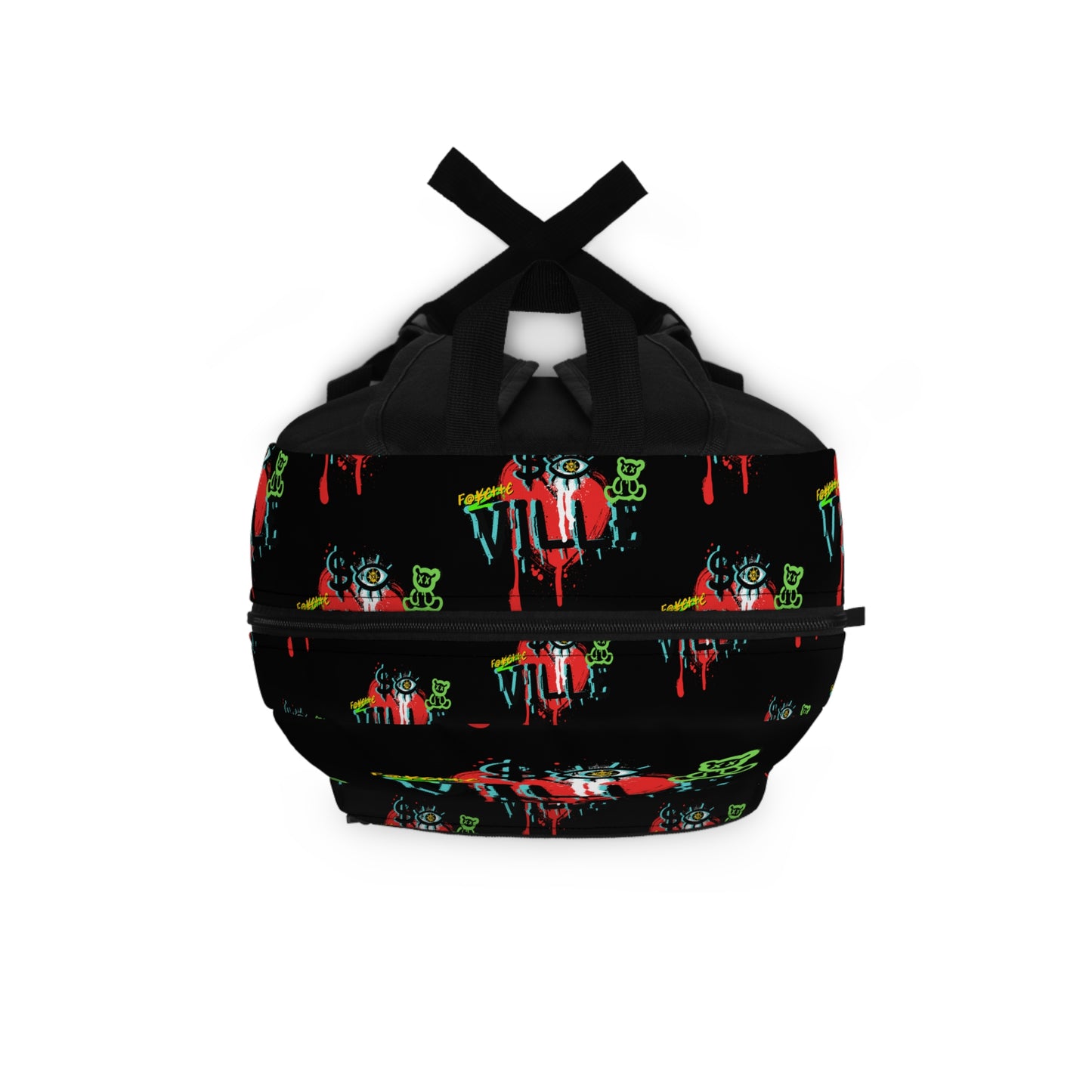 Edgy Street Art Backpack - Bold Graffiti Design for Urban Adventurers