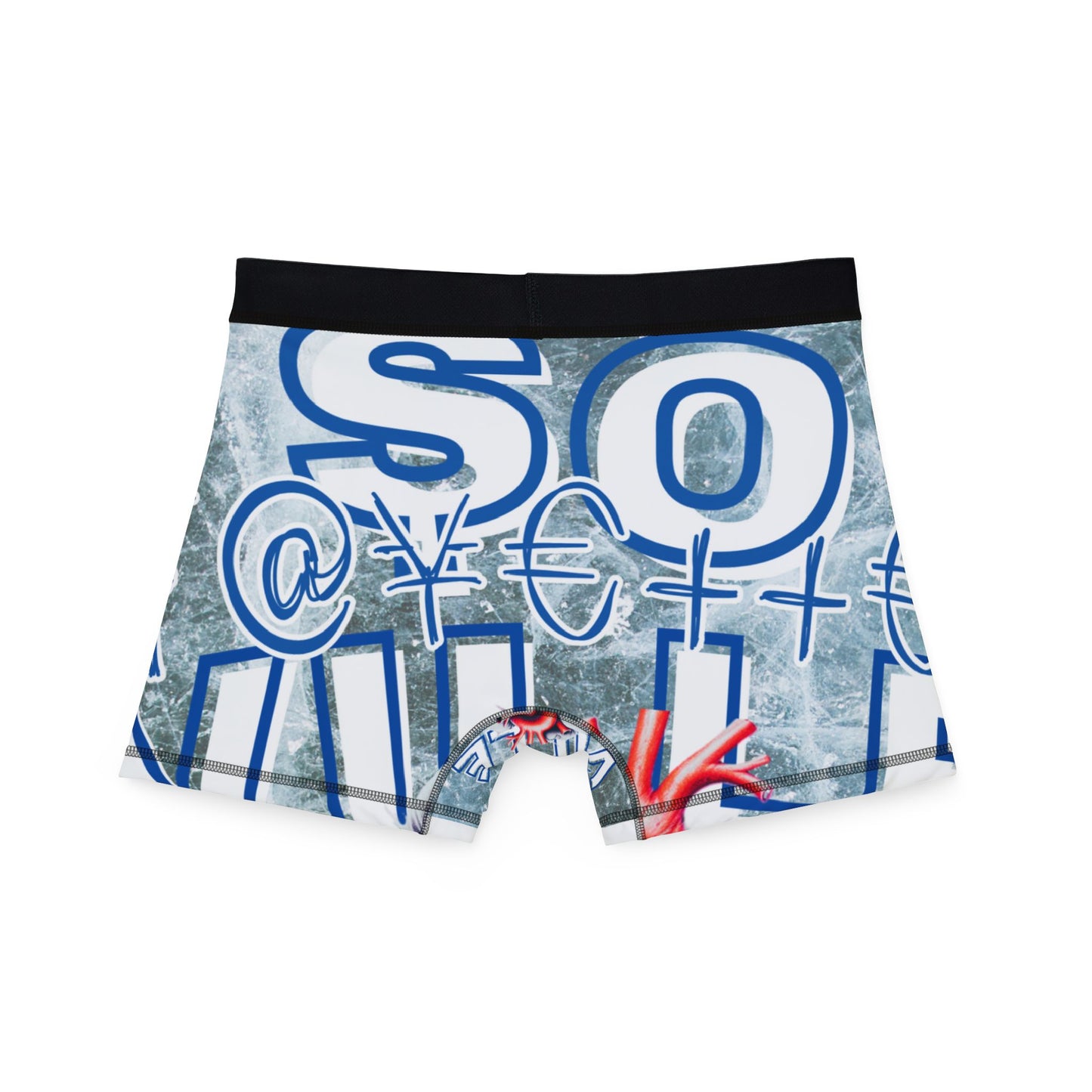 $o F@yetteVILLE Cold Heart Graphic Men's Boxers