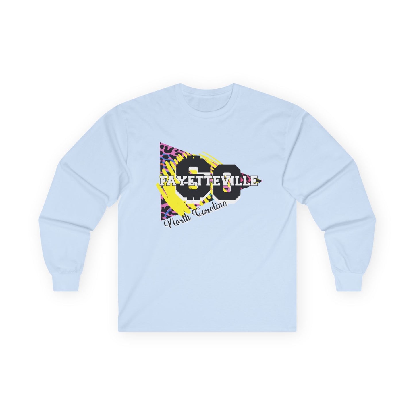 $o Fayetteville retro Graphic Long Sleeve Tee – Unisex Cotton Shirt for Everyday Style