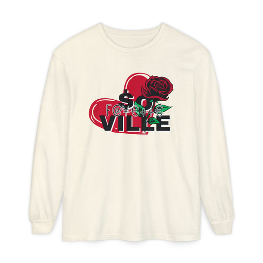 Unisex Garment-dyed Long Sleeve T-Shirt