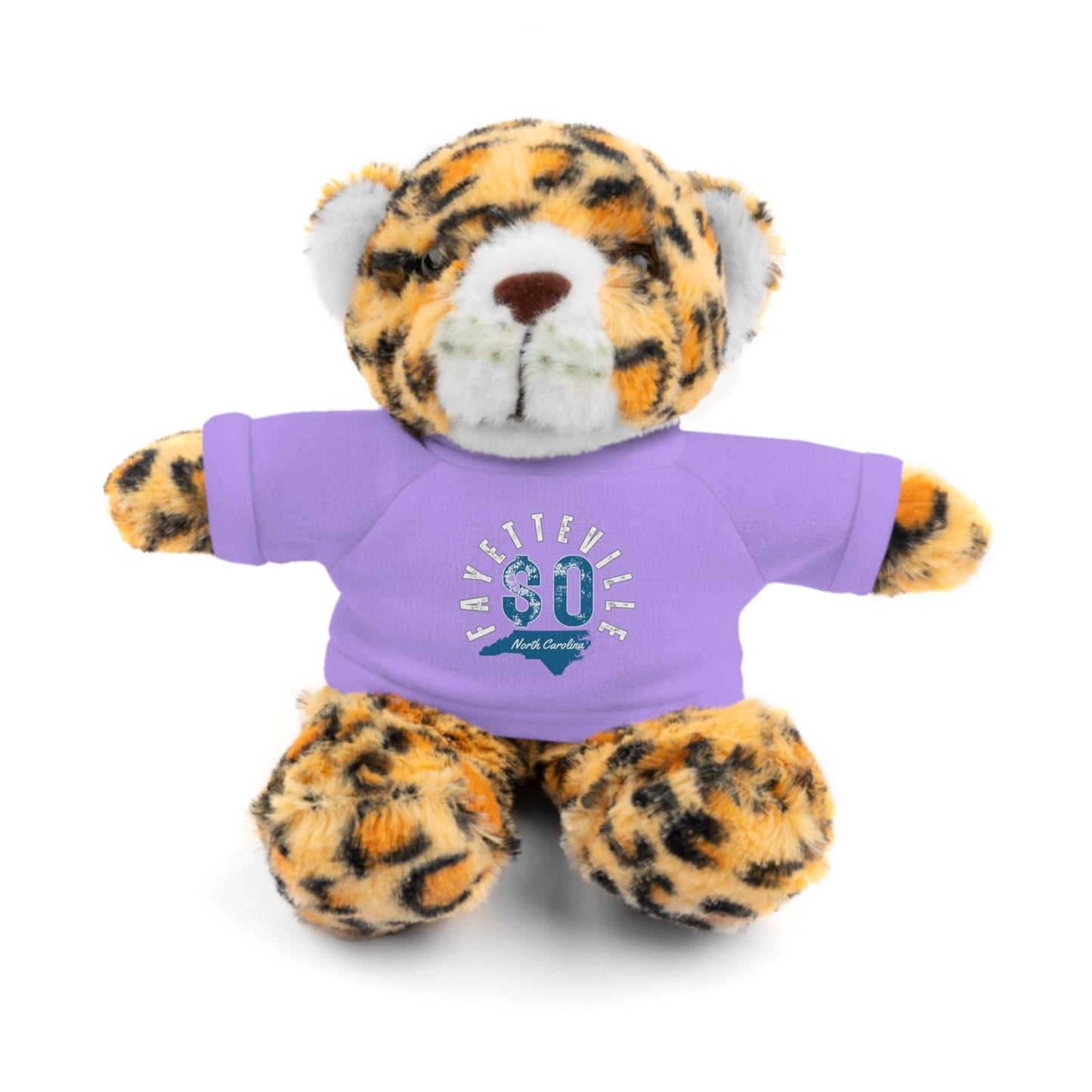 $o Fayetteville Personalized Stuffed Bear with T-Shirt – Perfect Gift for Kids and Celebrations