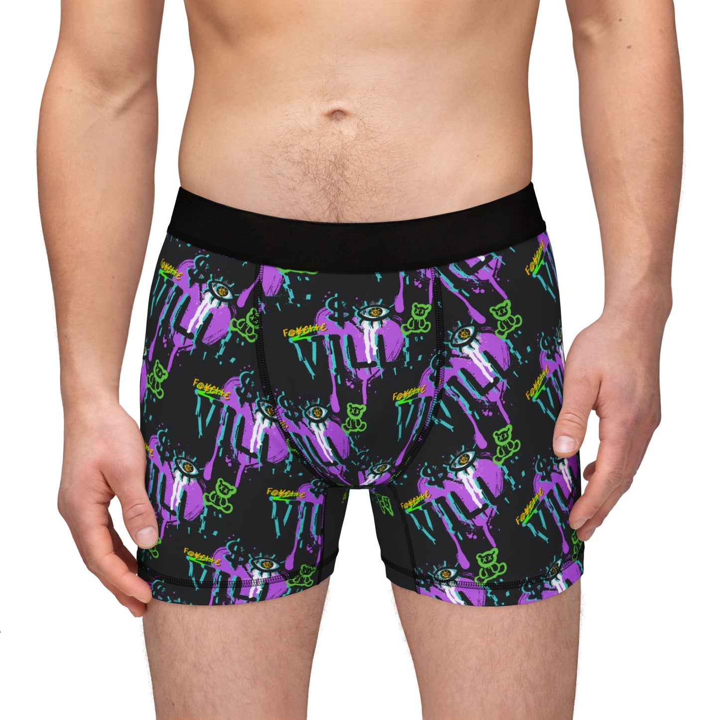 $o F@yetteVILLE Colorful Graphic Men's Boxers with Funky Design