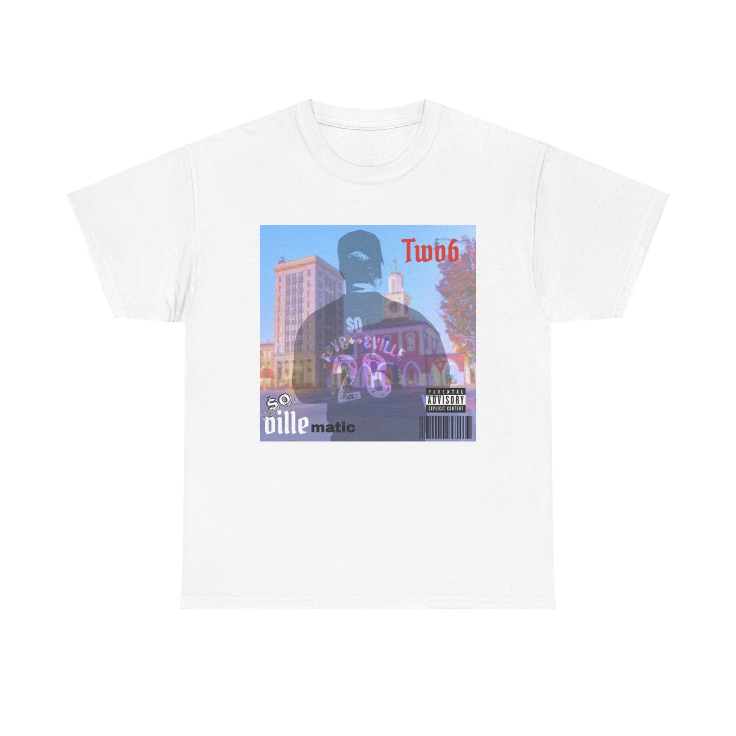 $o VILLEmatic Vintage-Inspired Unisex Heavy Cotton Tee with Graphic Print