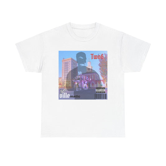 $o VILLEmatic Vintage-Inspired Unisex Heavy Cotton Tee with Graphic Print