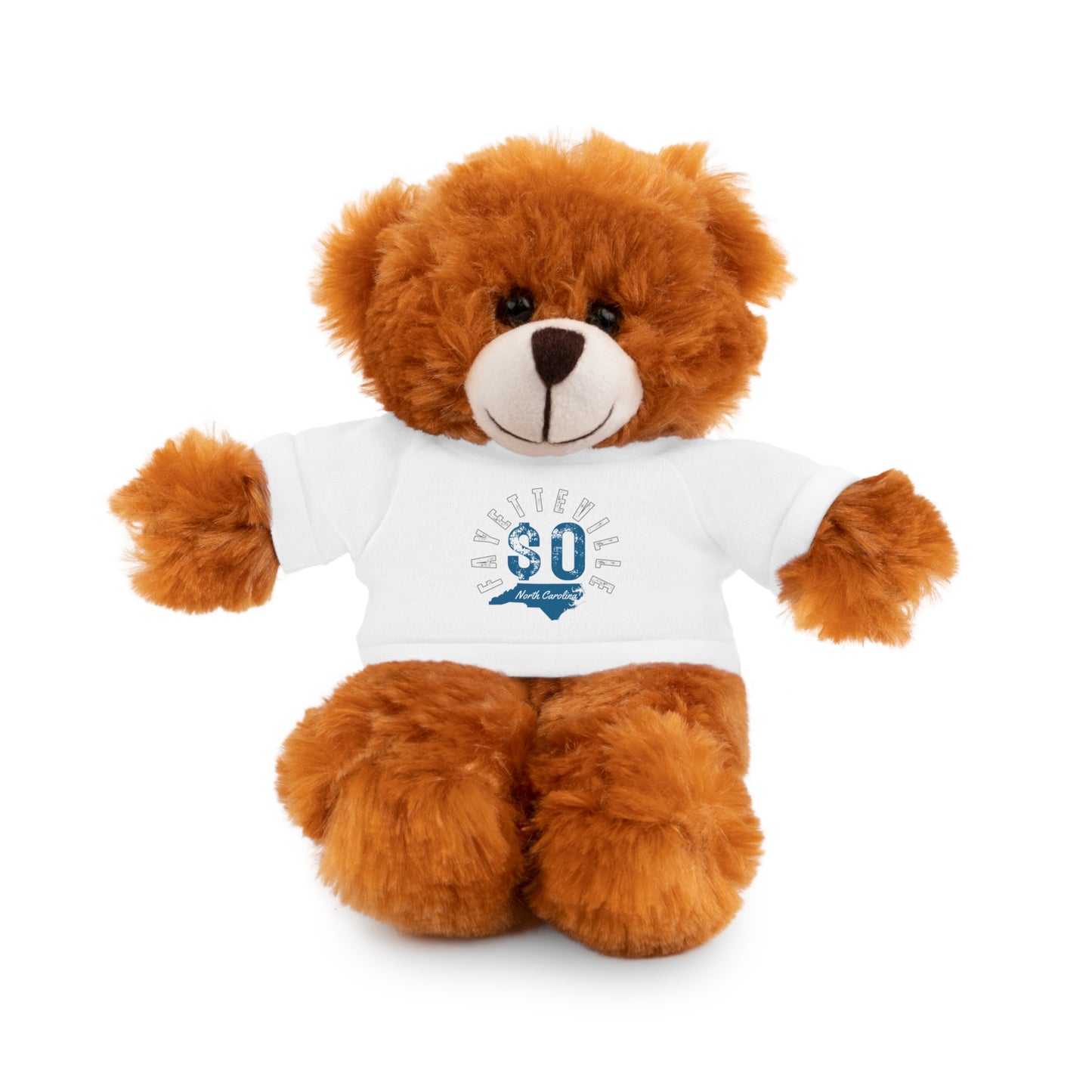 $o Fayetteville Personalized Stuffed Bear with T-Shirt – Perfect Gift for Kids and Celebrations