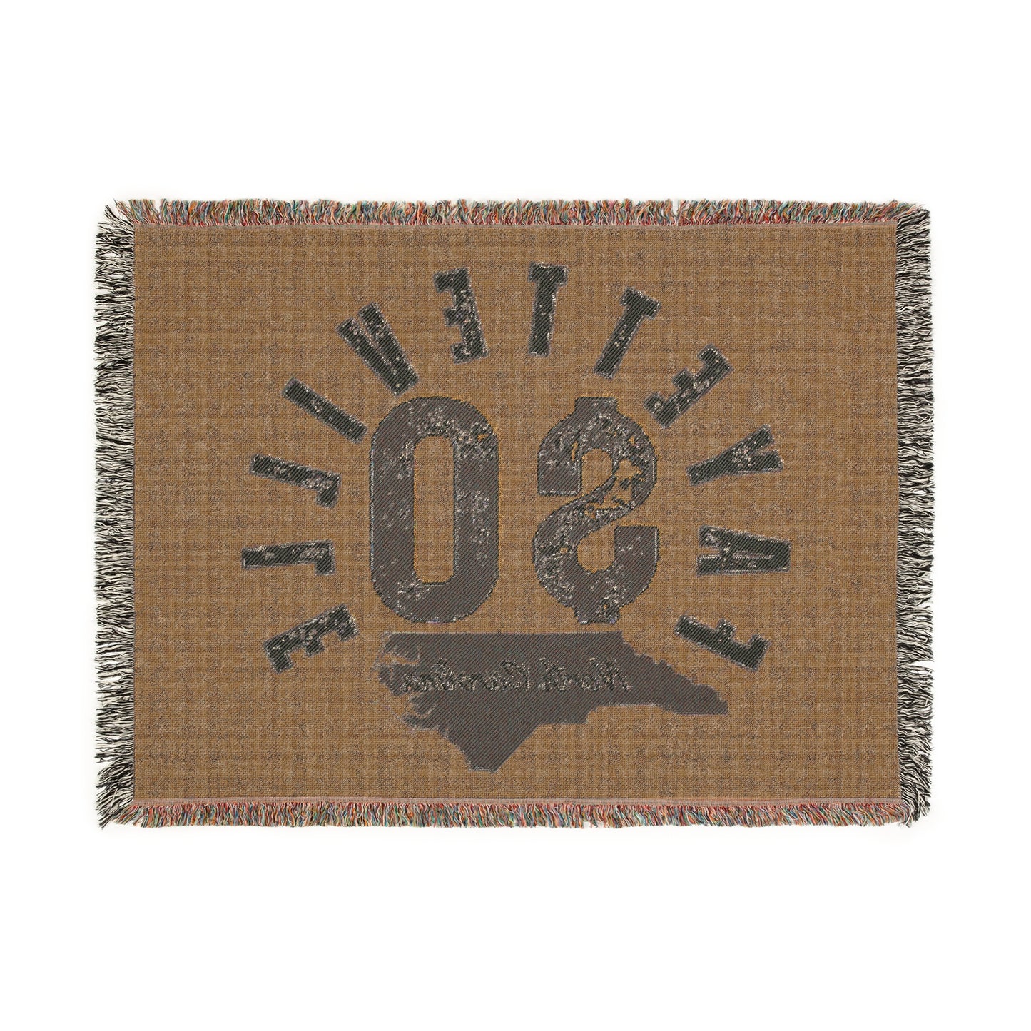 $o Fayetteville North Carolina Woven Blanket - Cozy Home Decor for North Carolinians